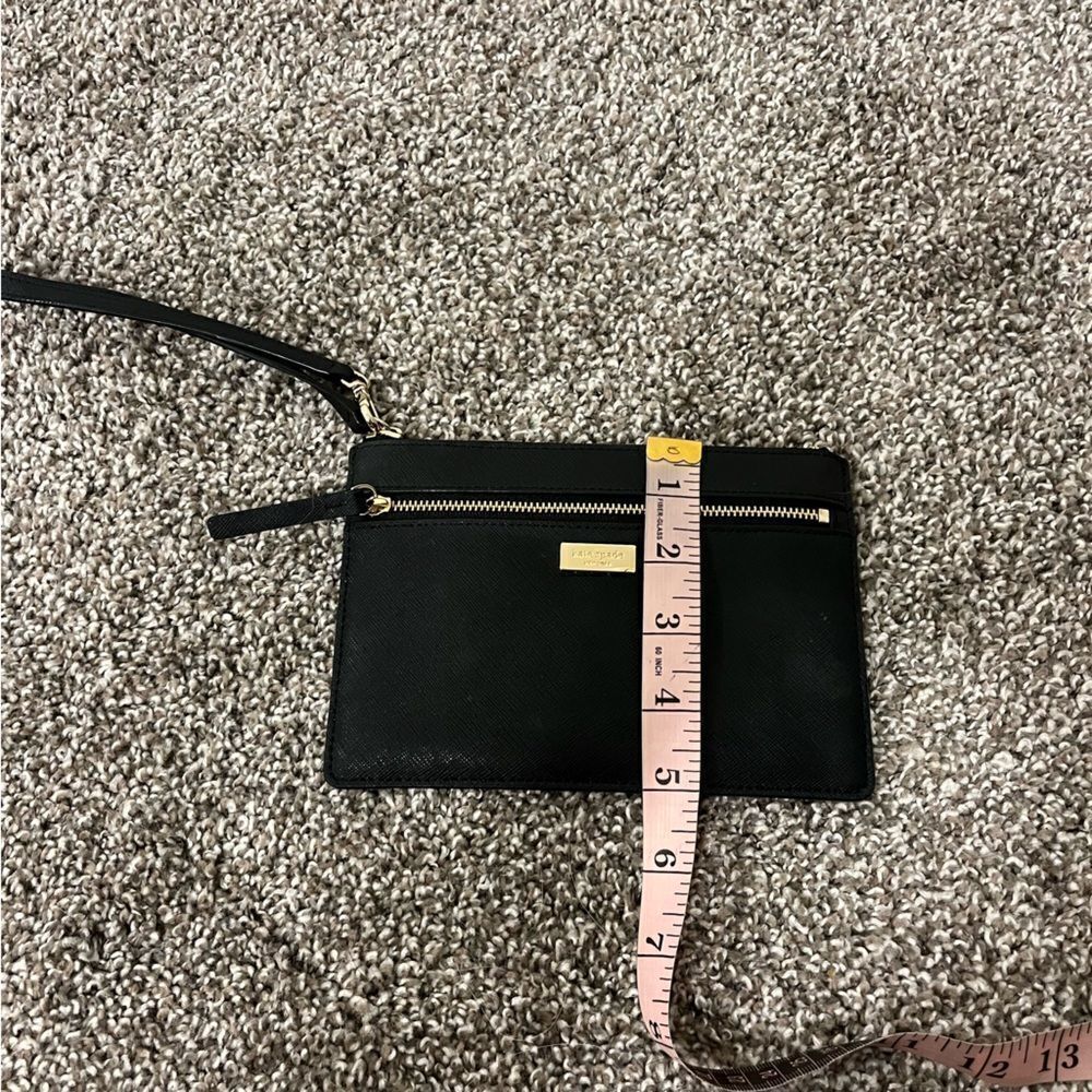 Kate Spade Black Laurel Way Saffiano Leather Wristlet - Picture 14 of 14